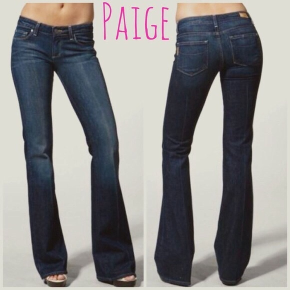 {Paige} coldwater canyon dark wash jeans